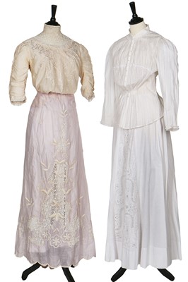 Lot 350 - A group of bodices, blouses, skirts, 1900-1910