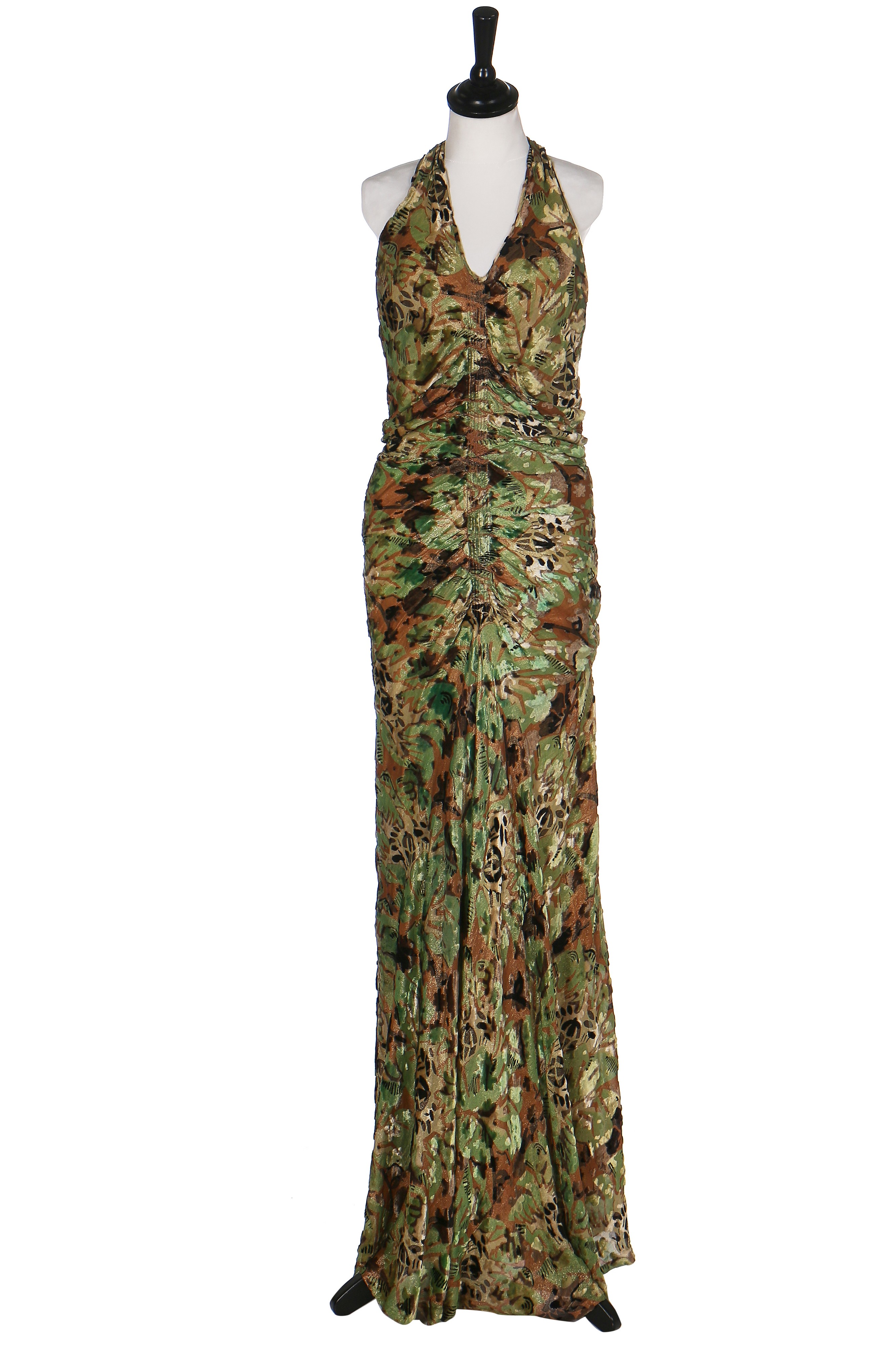 Lot 40 - Two good bias-cut lamé evening gowns, 1930s,
