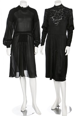 Lot 50 - A good group of day and dinner wear, 1930s
