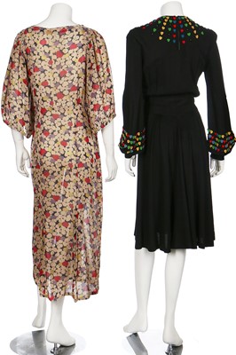 Lot 50 - A good group of day and dinner wear, 1930s