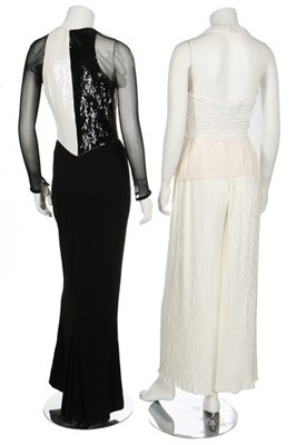 Lot 190 - A group of designer evening wear in mainly...
