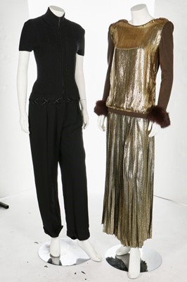 Lot 190 - A group of designer evening wear in mainly...