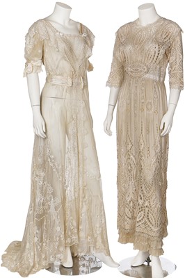 Lot 352 - A group of white/ivory dresses, 1880-1911