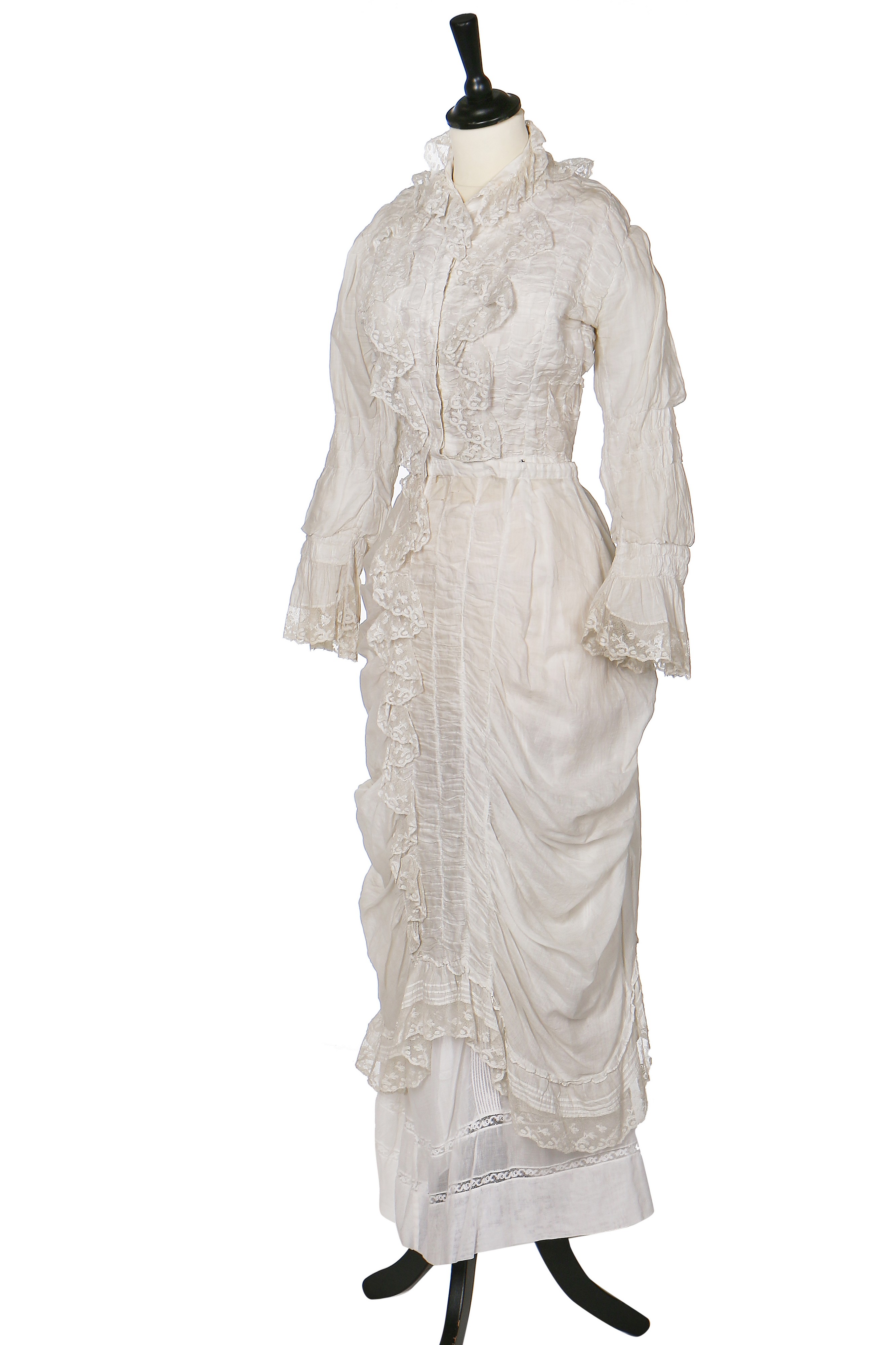 Lot 352 - A group of white/ivory dresses, 1880-1911,