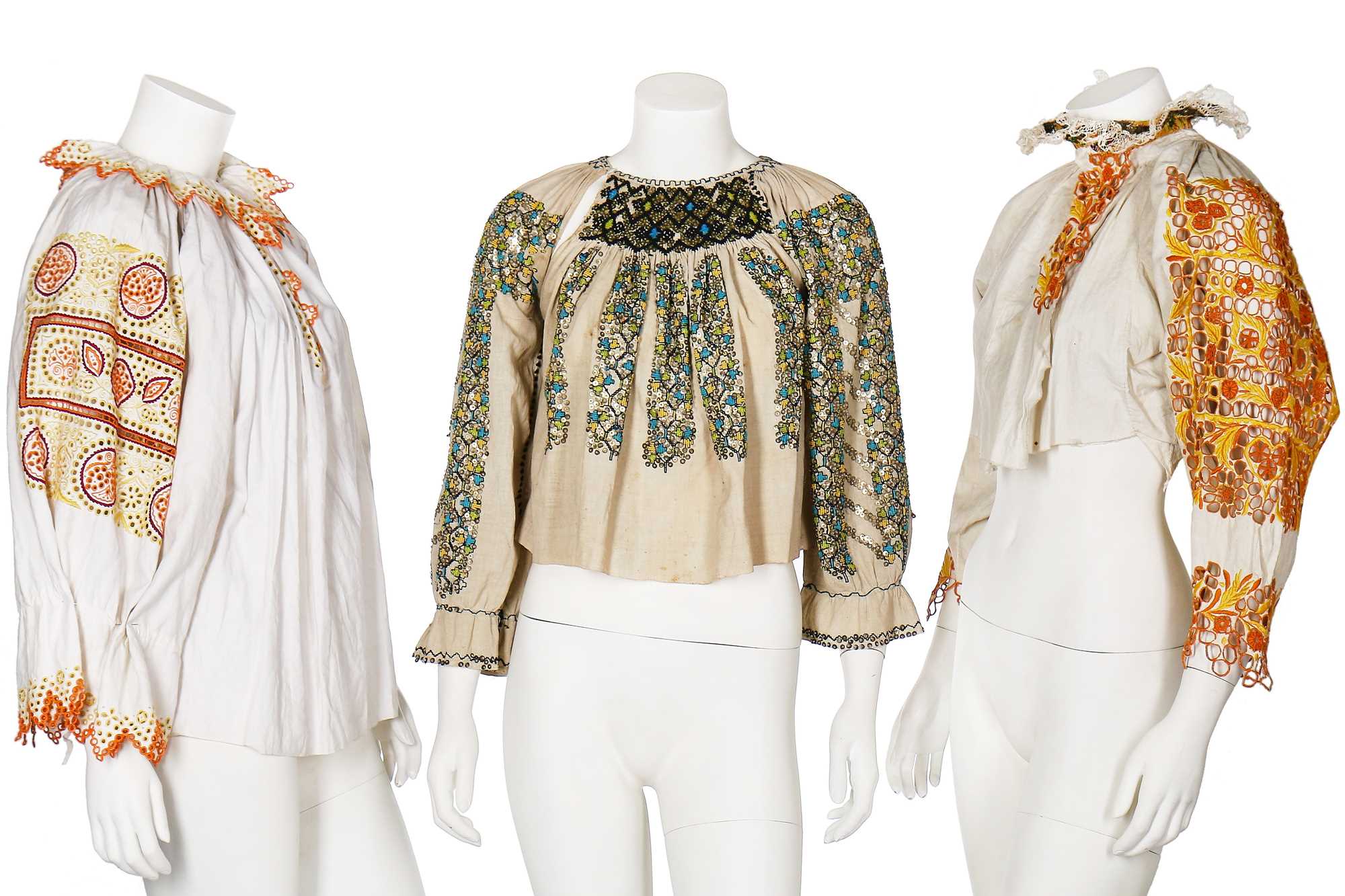 Lot 381 - A group of 'peasant' blouses, first half 20th century