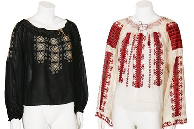 Lot 381 - A group of 'peasant' blouses, first half 20th century