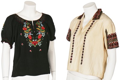 Lot 381 - A group of 'peasant' blouses, first half 20th century