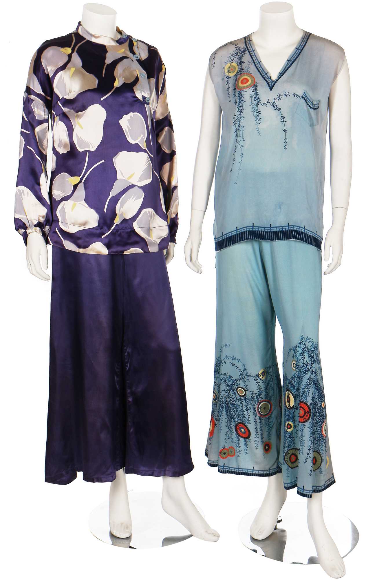 Lot 12 - A group of lounging pyjamas, playsuits and Japanese inspired lingerie, 1920s-30s
