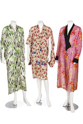 Lot 64 - A group of kimonos and housecoats, mainly 1930s