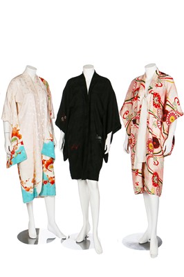 Lot 76 - Japanese kimonos, 1940s-modern