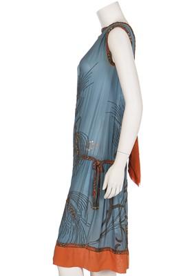 Lot 18 - An interesting beaded flapper dress, mid 1920s