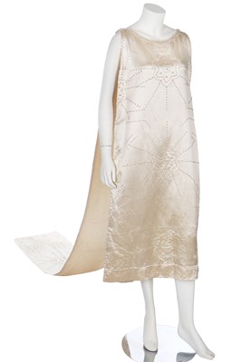 Lot 20 - Two ivory satin bridal gowns, 1920s