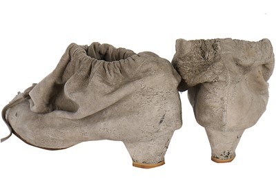 Lot 166 - Vivienne Westwood Nostalgia of Mud (Buffalo) Collection 'bag'-boots, A/W 1982-83