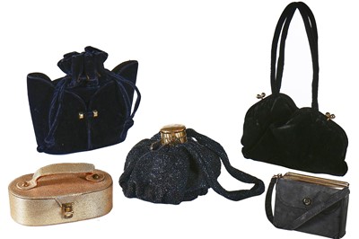 Lot 80 - A group of day and evening bags, mainly late 1930s and 1940s