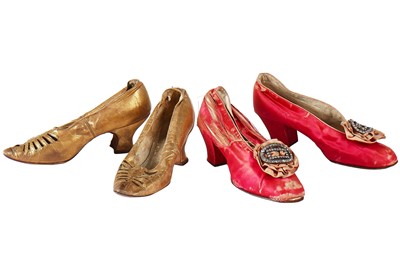 Lot 349 - A group of shoes, mainly 1900-1910