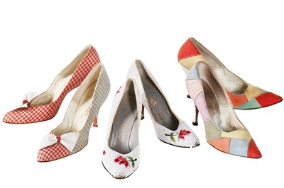 Lot 251 - A group of classic evening shoes, 1960s