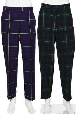 Lot 286 - A New & Lingwood men's bespoke tartan wool jacket, early 2000s