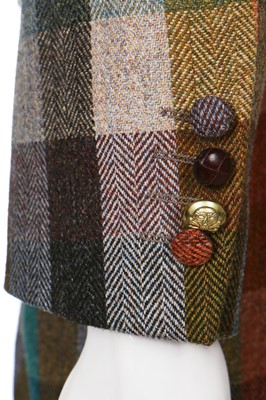 Lot 286 - A New & Lingwood men's bespoke tartan wool jacket, early 2000s