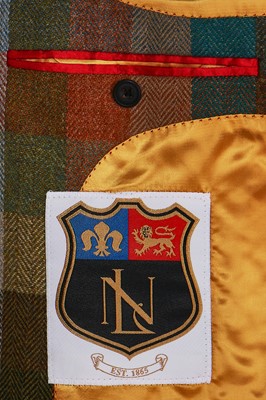 Lot 286 - A New & Lingwood men's bespoke tartan wool jacket, early 2000s