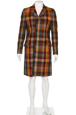 Lot 287 - A New & Lingwood men's tartan wool coat, 2000s