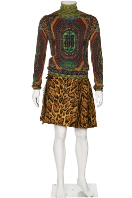 Lot 304 - A Jean-Paul Gaultier faux ocelot kilt, 'Le Grand Voyage' collection, A/W 1994-95