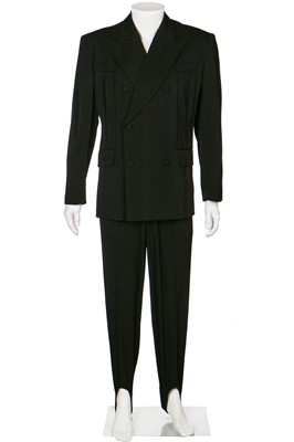 Lot 310 - A Jean Paul Gaultier men's black tuxedo jumpsuit ensemble, circa 1990