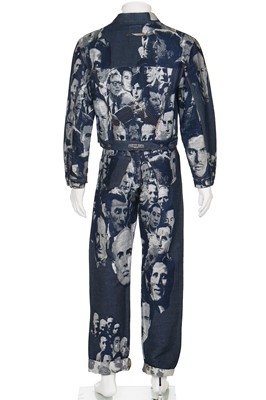 Lot 311 - Jean Paul Gaultier woven denim men's suit, 'Fantasies of Photography' collection, A/W 1992-93