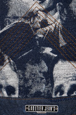 Lot 311 - Jean Paul Gaultier woven denim men's suit, 'Fantasies of Photography' collection, A/W 1992-93