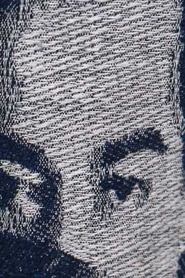 Lot 311 - Jean Paul Gaultier woven denim men's suit, 'Fantasies of Photography' collection, A/W 1992-93