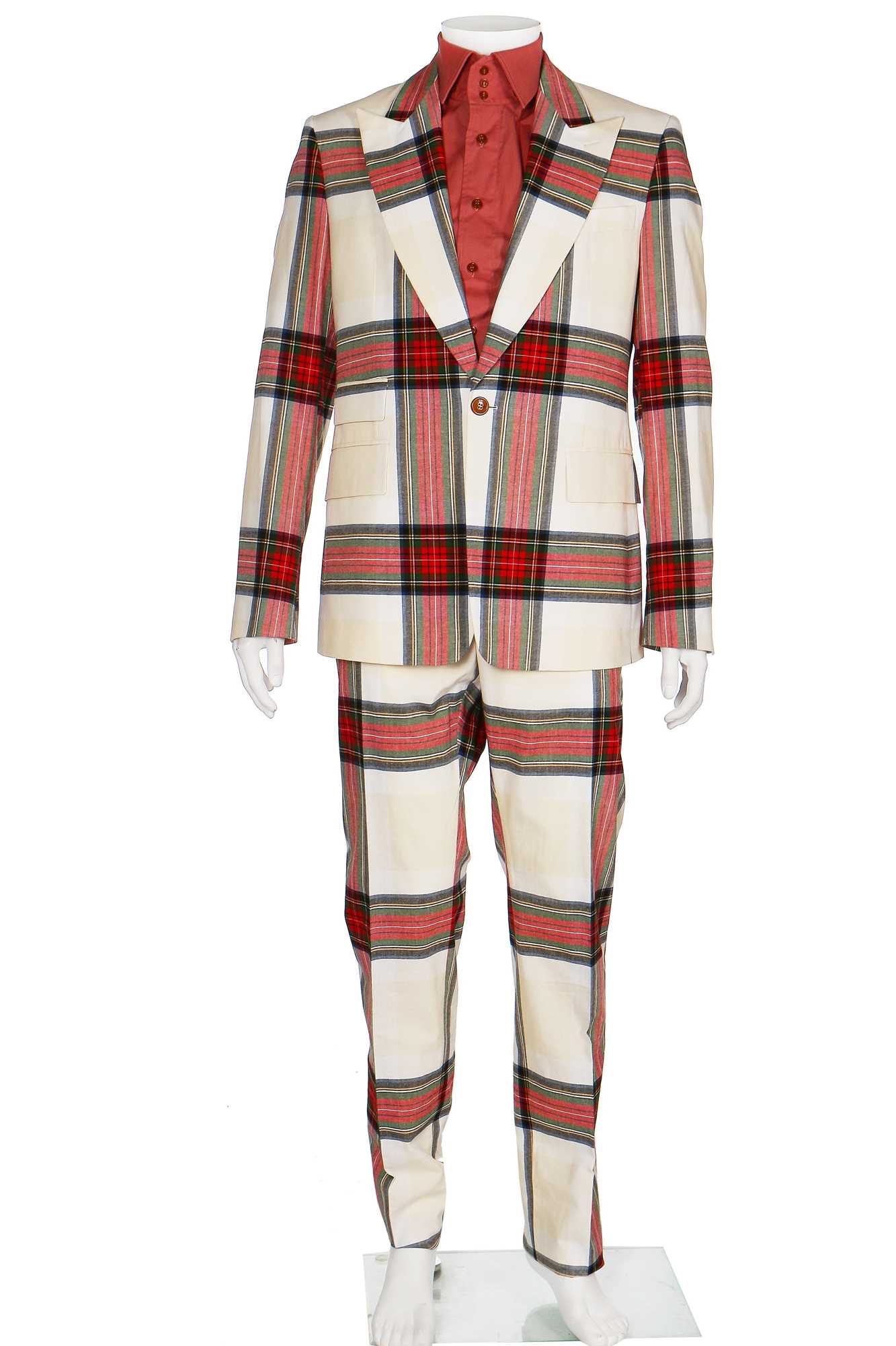 Lot 317 - A Vivienne Westwood men's tartan suit, 2000s,