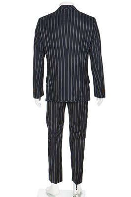 Lot 319 - A Vivienne Westwood men's navy pinstriped wool suit, 2000s