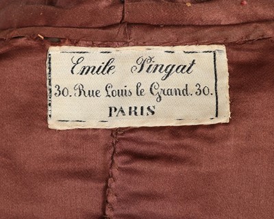 Lot 93 - A rare Emile Pingat embroidered kashmir visite,...