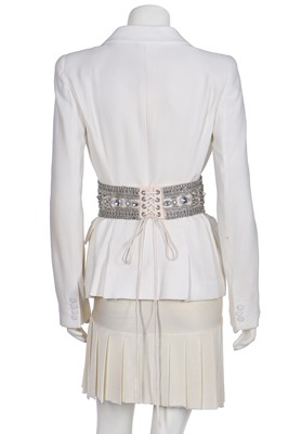 Lot 214 - An Alexander McQueen ivory three-piece ensemble, 'Neptune' collection, S/S 2006