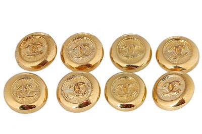Lot 232 - Sixty-five Chanel buttons, mainly 1992-97,
