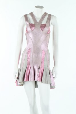Lot 242 - An Alexander McQueen metallic suede dress, 'Deliverance' collection, Spring-Summer 2004