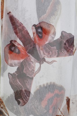 Lot 241 - An Alexander McQueen moth-print chiffon cocktail dress, pre-collection Spring-Summer, 2004