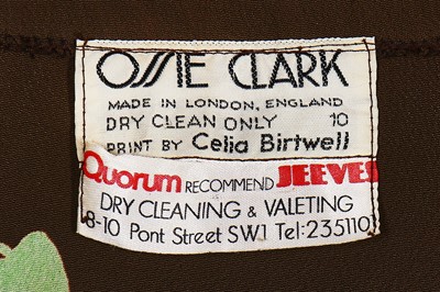 Lot 142 - An Ossie Clark printed crêpe dress, mid 1970s