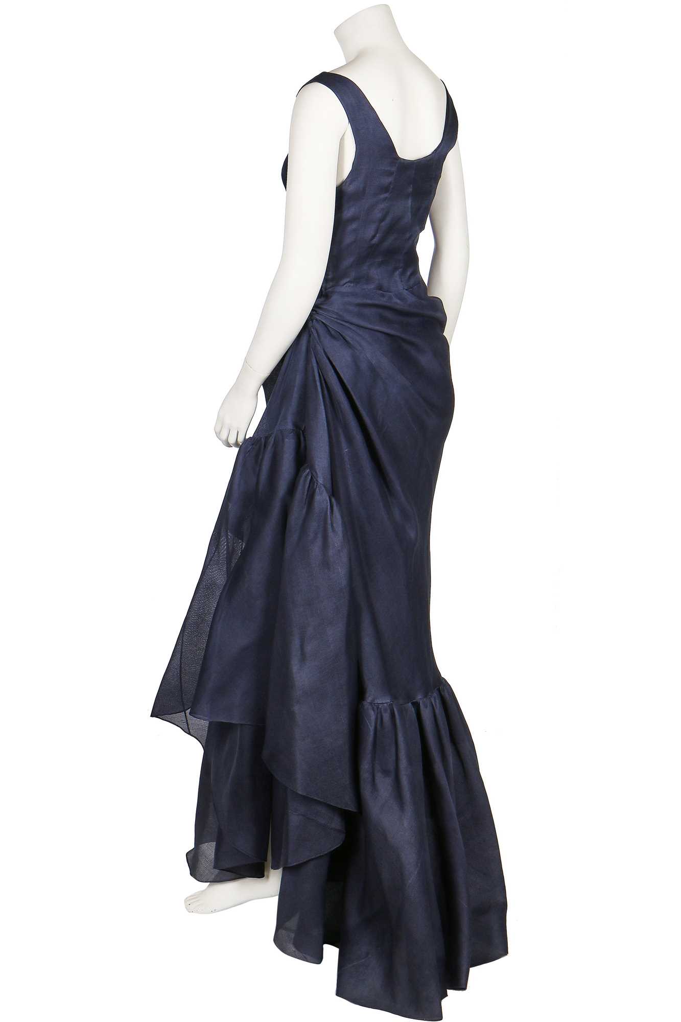 blue velvet balenciaga dress