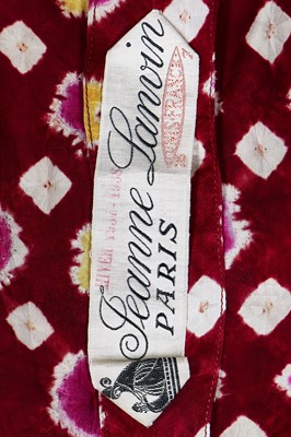 Lot 82 - A Jeanne Lanvin couture tie-dyed silk evening ensemble, Autumn-Winter 1937-38