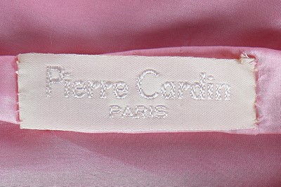 Lot 184 - A Pierre Cardin pink crêpe-de-chine evening gown, mid 1980s