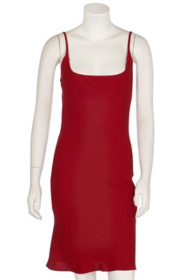 Lot 192 - A John Galliano red crêpe slip dress, A/W 1990-91