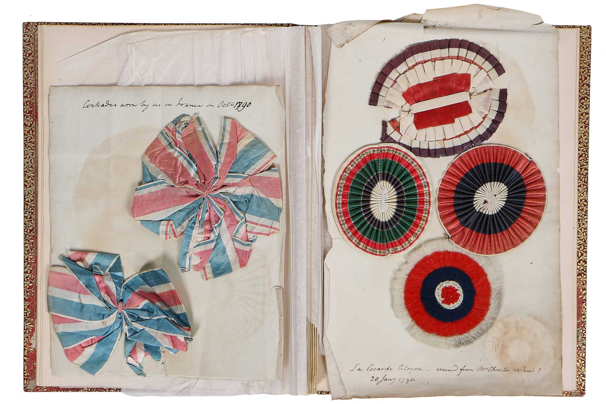 Revolution Cockade Lot 32 - Rare French Revolutionary cockades, late 18th