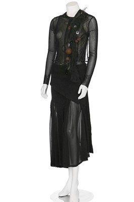 Lot 202 - A Comme des Garçons three-piece ensemble in black, 2000s