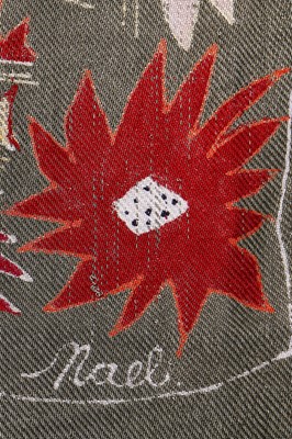 Lot 389 - Michael O'Connell 'St George & the Dragon' resist-dyed hanging, 1951