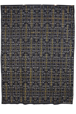 Lot 391 - Michael O'Connell abstract printed cotton hanging, 'Atomic', circa 1954