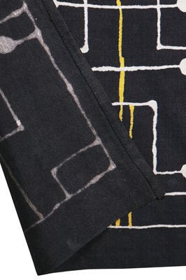 Lot 391 - Michael O'Connell abstract printed cotton hanging, 'Atomic', circa 1954