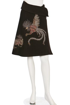 Lot 207 - An Alexander McQueen embroidered wool kilt-skirt, 'Eshu' collection, A/W 2000-01