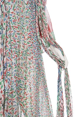 Lot 151 - An Ossie Clark/Celia Birtwell for Quorum 'Pointillist' printed chiffon dress, circa 1976