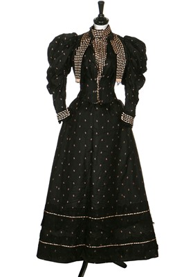 Lot 361 - Two black R.Duffy dresses, American, circa 1895