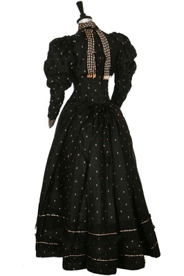 Lot 361 - Two black R.Duffy dresses, American, circa 1895